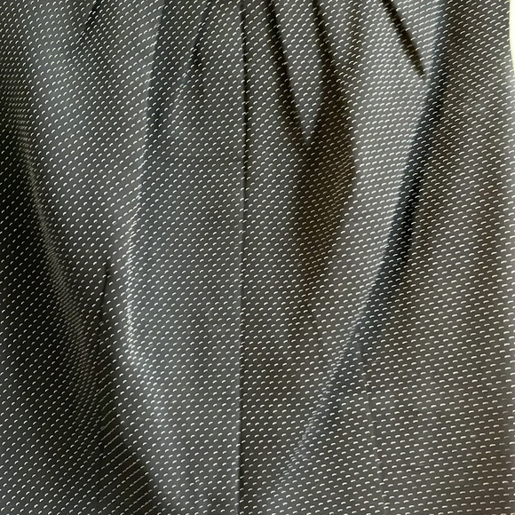 Navy WHBM flounce dress with tiny dots - Picture 2 of 4